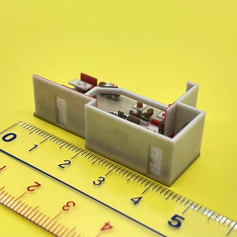 1/220 Zゲージ ダイナー ミニチュア フィギュア 1/64より小 住宅模型