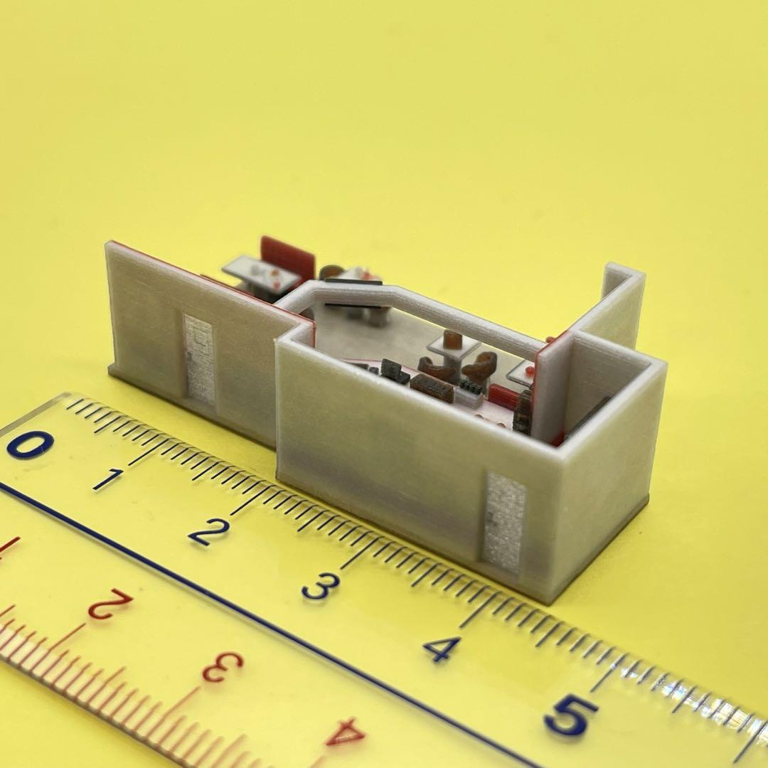 1/220 Zゲージ ダイナー ミニチュア フィギュア 1/64より小 住宅模型