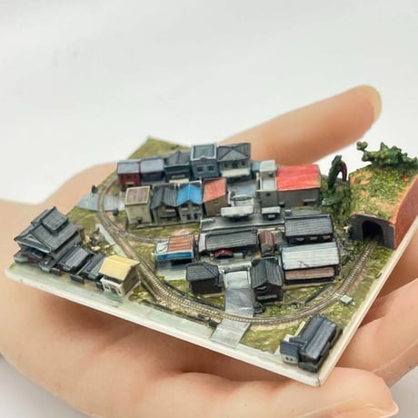 1/1060 ミニミニ鉄道模型　ジオラマ　フィギュア　1/64より小　レイアウト