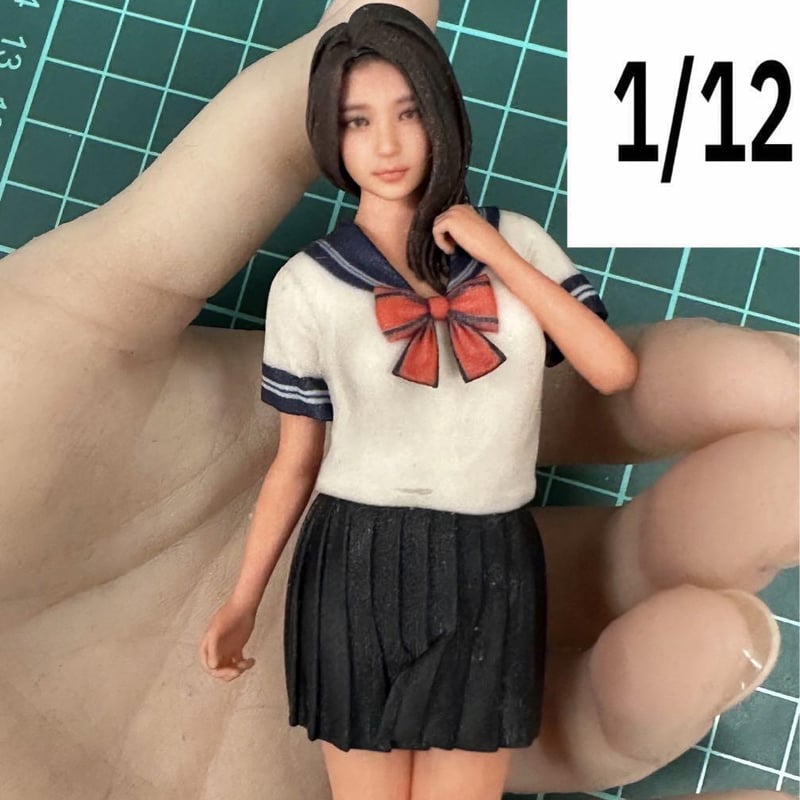 Nゲージ☆JK7☆女子高生☆フィギュア☆鉄道模型☆1/64より Nゲージ☆JK7☆女子高生☆フィギュア☆鉄道模型☆1/64より