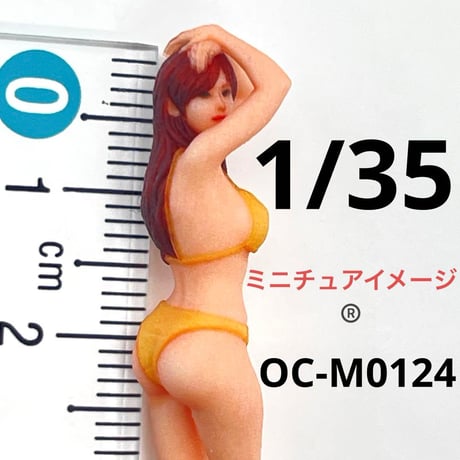 1/35 オーシャンコスモス　OC-M0124 フィギュア　ミニチュアイメージ　リアルフィギュア　完成品　ミニカー　ジオラマに