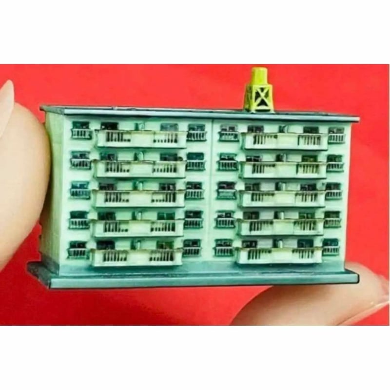 1/700団地☆ミニチュア フィギュア☆リアルフィギュア 建築模型