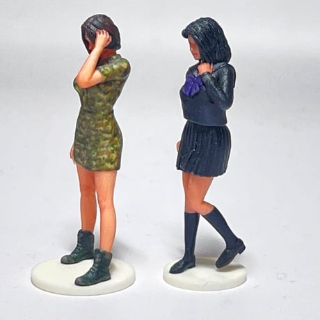 1/35 JOY18 JK1 フィギュア2体　台付　完成品　リアルフィギュア　ミニチュアイメージ　ミニチュア