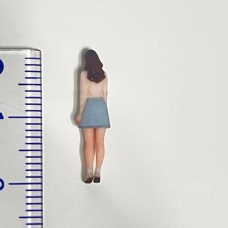 HOゲージ　1/80 可愛いお姉さん　フィギュア　1/64より小　ジオラマ　3D ミニチュアイメージ　リアルフィギュア　完成品