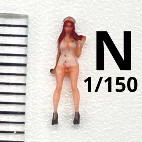 Nゲージ　オーシャンコスモス　ナース　フィギュア　鉄道模型　1/64より小
