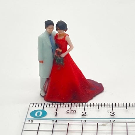 3cm ウエディング　フィギュア　ミニチュア　完成品　1/64より大