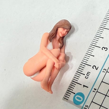 1/24 フィギュア　ビキニ　水着　ミニチュア　リアルフィギュア　ミニチュアイメージ　完成品　ミニカーに