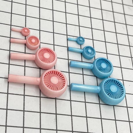 ミニチュア　ハンディファン　1/6 30mm 1/12 1/18 リカちゃんに