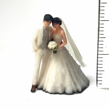HOゲージ　1/80 ウエディング　結婚式　フィギュア　1/64より小