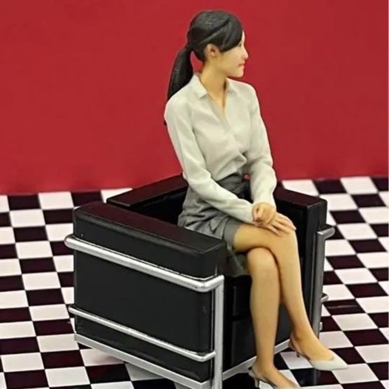 ミニチュア☆1/18☆フィギュア☆OL☆リアルフィギュア☆ミニカーに