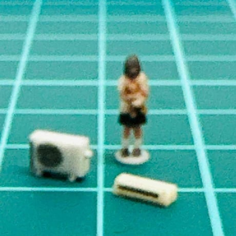 Nゲージ　エアコン　室外機　ミニチュア　鉄道模型　フィギュアに　1/64より小 1/150 ジオラマ　レイアウト