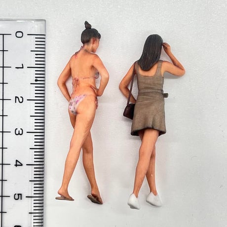 1/32 フィギュア2体　ヌミック　完成品　リアルフィギュア　ミニチュアイメージ　　　ミニカーに