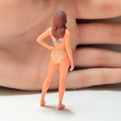 1/18 女性　フィギュア　ビキニ　 水着　ジオラマに　完成品　リアルフィギュア　３Dフィギュア　ミニチュアイメージ