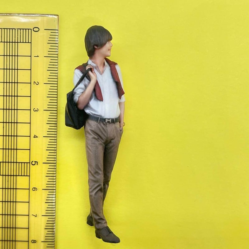 1/24 85-3 男性 フィギュア 完成品 1/64より大 ミニカーに ミニチュア