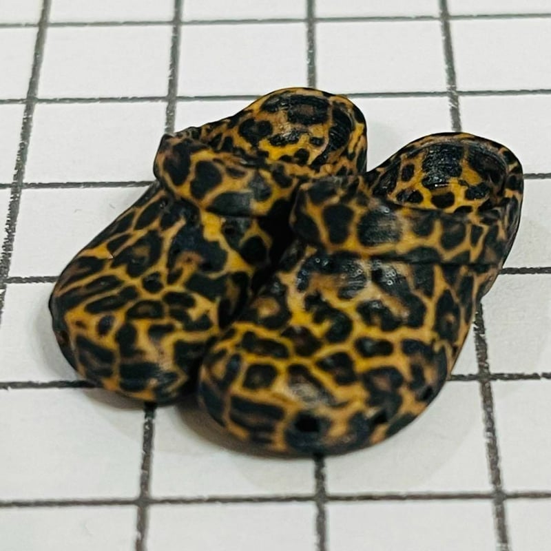 リカちゃん サンダル 靴 momokoに ブライスに ミニチュア ヒョウ柄