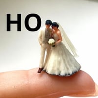 HOゲージ　1/80 ウエディング　結婚式　フィギュア　1/64より小