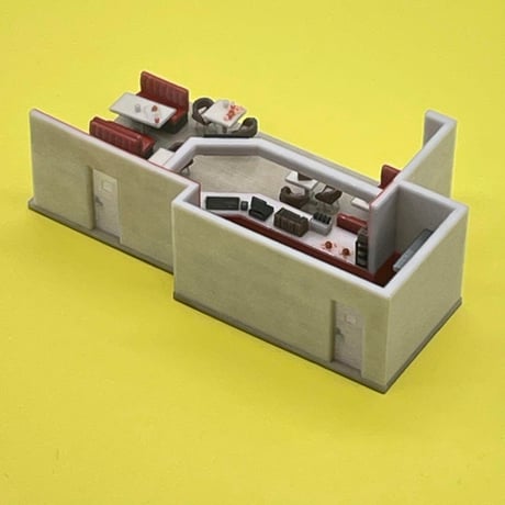 Nゲージ　ダイナー　ミニチュア　ジオラマ　フィギュア　1/64より小　住宅模型