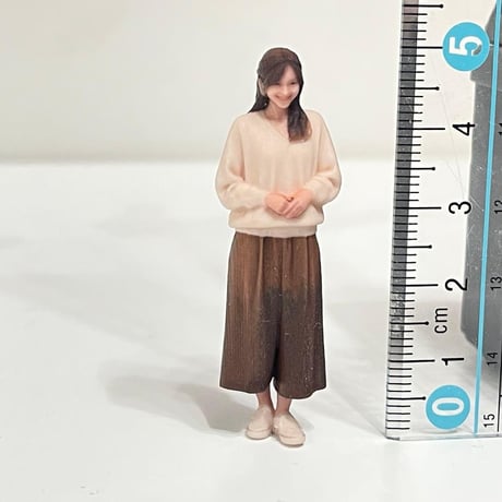 1/32 ミニチュアイメージお姉さん　フィギュア　1/64より大　ミニカーに　リアルフィギュア
