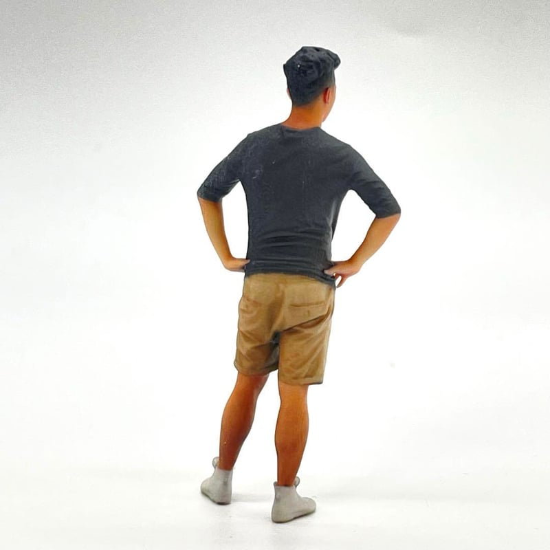 1/24 NU-0004 男性 フィギュア 完成品 ミニカーに リアルフィギュア