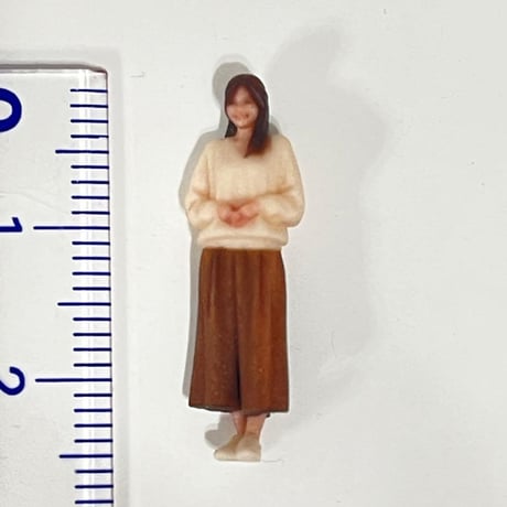 1/64 フィギュア　ミニチュアイメージお姉さん　ミニカーに　ジオラマに