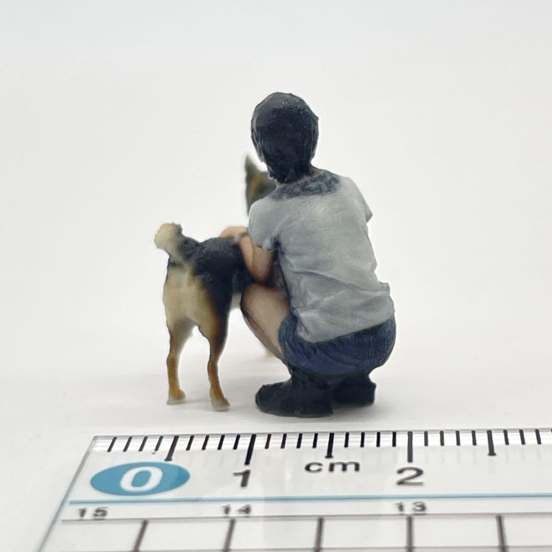 1/43 犬と女の子 フィギュア ミニチュア ジオラマに ミニチュア
