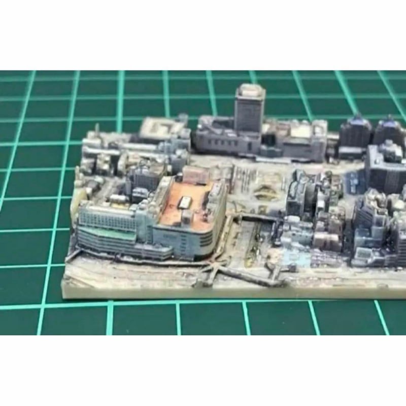 ミニチュア☆都市模型☆徳島駅前☆ミニジオラマ☆フィギュアに ミニチュア☆都市模型☆徳島駅前☆ミニジオラマ☆フィギュアに
