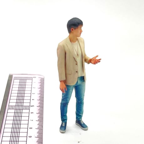 1/24 107-4 男性　フィギュア　完成品　ミニチュアイメージ　リアルフィギュア　ミニカーに　　ドールハウスに