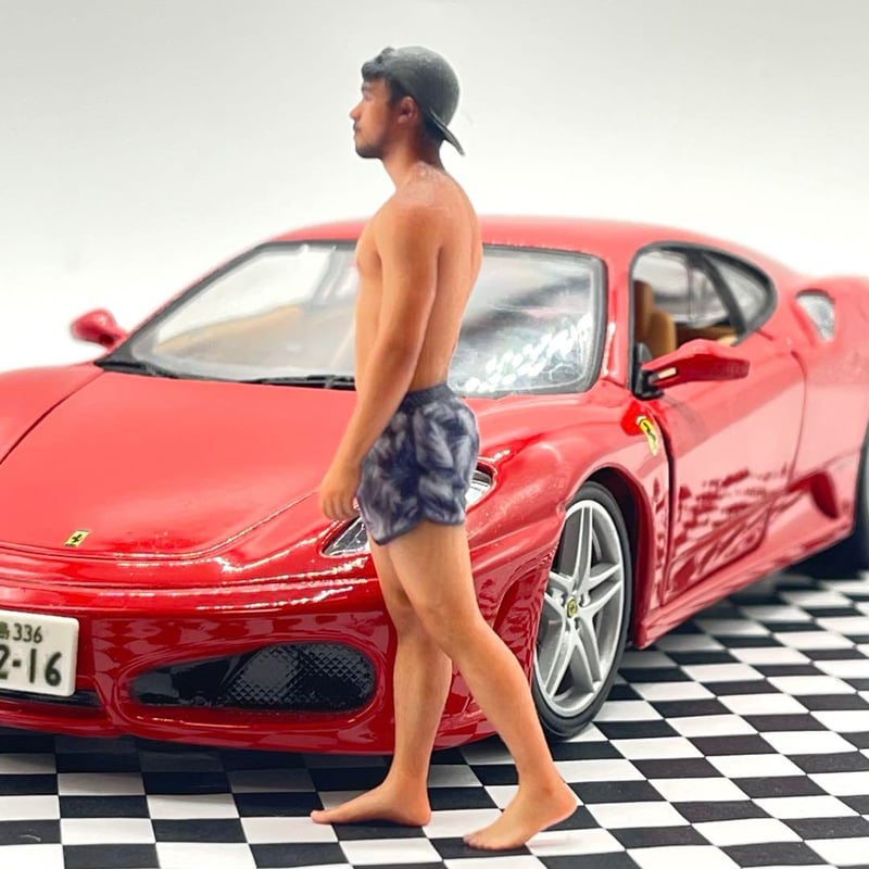 1/24 NU-1384 フィギュア 男性 完成品 ミニカーに 1/64より大