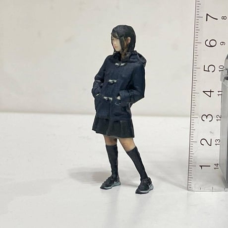 1/24 フィギュア　JKNP 女子高生　ミニカーに　リアルフィギュア　ドールハウスに　完成品　塗装済み完成品　ジオラマ