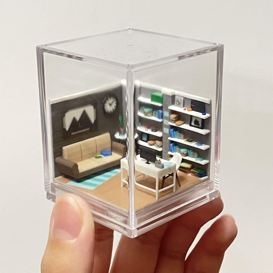 ミニチュア ドールハウス 住宅模型 1/80 1/64 フィギュアに ジオラマ