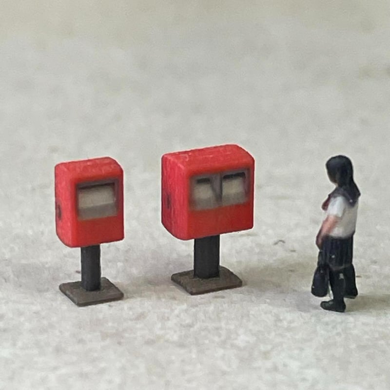 Nゲージ ポスト ミニチュア フィギュアに 1/64より小 鉄道模型 Nゲージ ポスト ミニチュア フィギュアに 1/64より小 鉄道模型