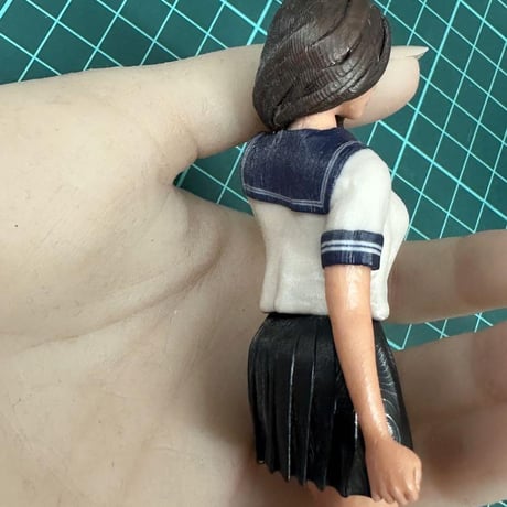 完成品　1/12 jk5 女子高生　フィギュア　ミニカーに　リアルフィギュア　ミニチュア　３Dフィギュア