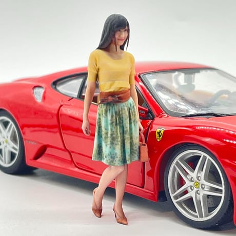 完成品　1/24 77-2 フィギュア　ミニカーに　ミニチュア　1/64より大 リアルフィギュア