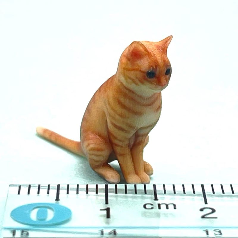 1/18 茶トラ 猫 ねこ ネコ フィギュア 完成品 ミニチュア ドール