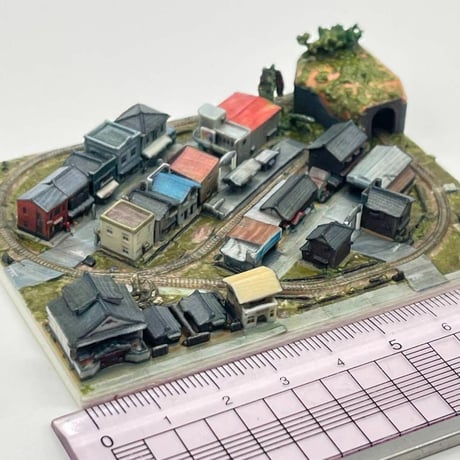 1/1060 ミニミニ鉄道模型　ジオラマ　フィギュア　1/64より小　レイアウト