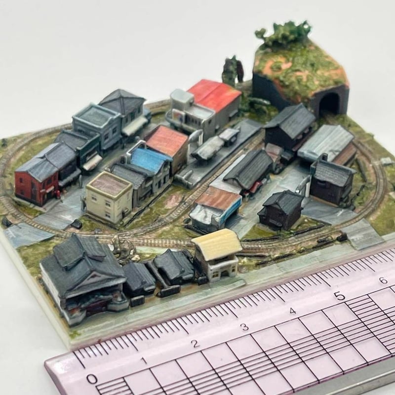 1/1060 ミニミニ鉄道模型 ジオラマ フィギュア 1/64より小
