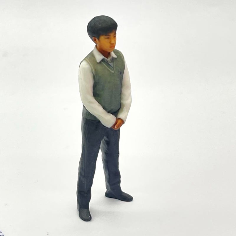 1/24 男子高校生 フィギュア 完成品 ドールハウスに リアル