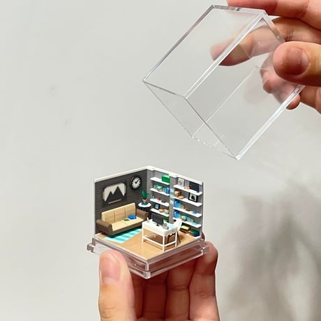ミニチュア　ドールハウス　住宅模型　1/80 1/64 フィギュアに　ジオラマ　ミニチュアハウス　完成品
