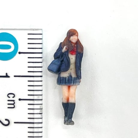 HOゲージ　女子高生　JK フィギュア　ミニチュア　ジオラマ　1/64より小