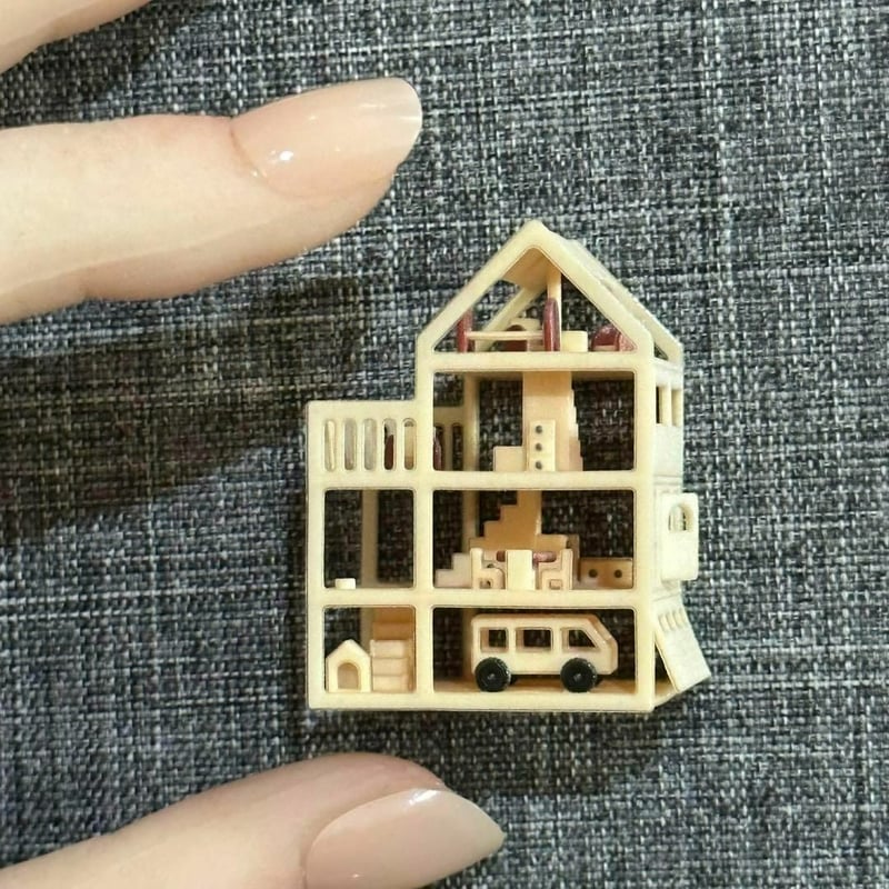 ミニチュア ミニミニドールハウス フィギュアに 1/64より小