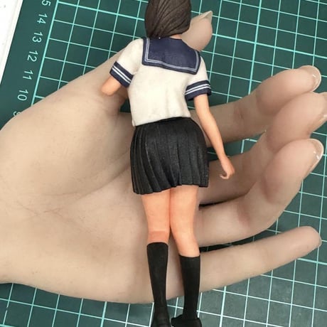 完成品　1/12 jk5 女子高生　フィギュア　ミニカーに　リアルフィギュア　ミニチュア　３Dフィギュア