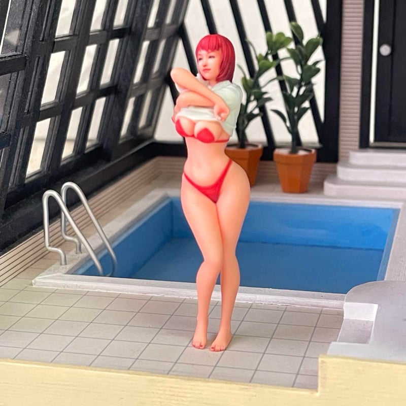 1/24 オーシャンコスモス　OC-M0102 フィギュア　1/64より大 1/24 オーシャンコスモス レースクィーン フィギュア 1/64より大
