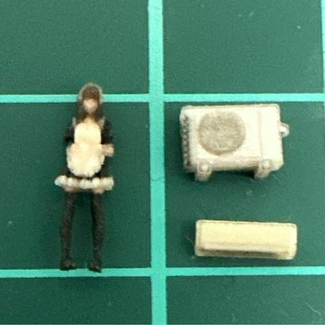 Nゲージ　エアコン　室外機　ミニチュア　鉄道模型　フィギュアに　1/64より小 1/150 ジオラマ　レイアウト