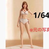 1/64 フィギュア　ビキニ　水着　ミニカーに　ジオラマ　ミニチュア　完成品