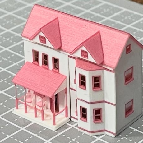 ミニチュア　ドールハウス　ミニミニドールハウス　リカちゃんに　完成品　住宅模型