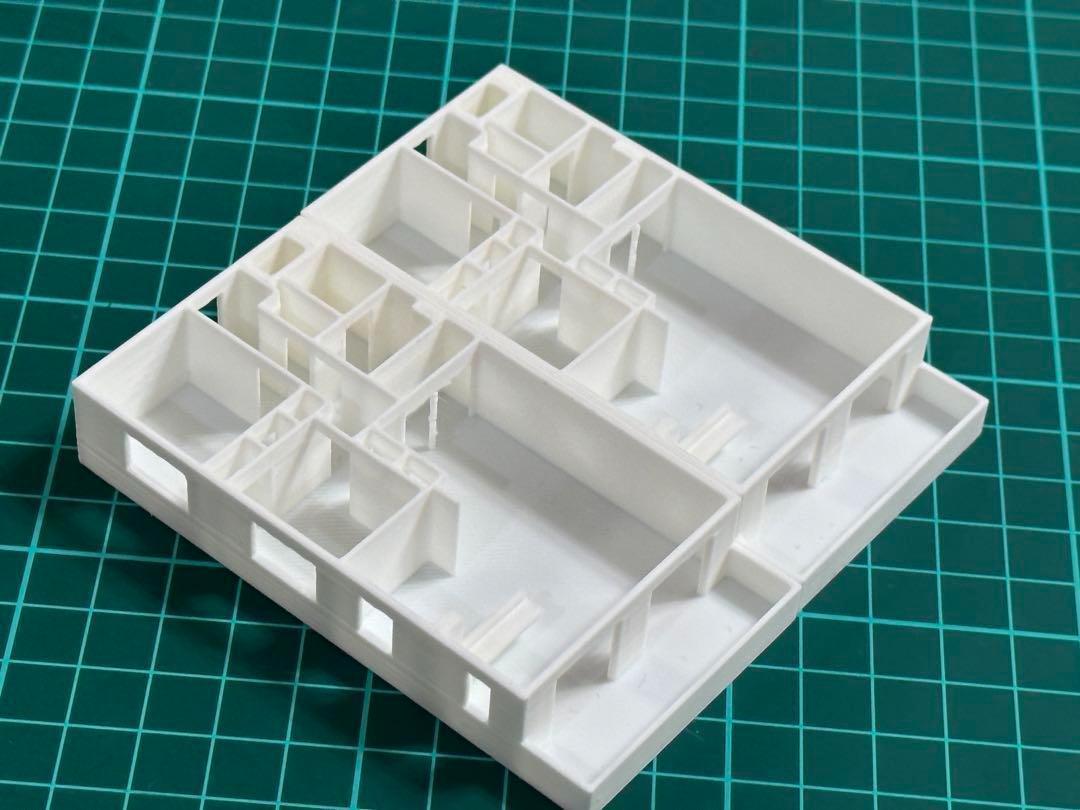 1/150 Nゲージ　マンション　住宅模型　フィギュアに　1/64より小 Nゲージ☆マンション2軒☆鉄道模型☆住宅模型☆フィギュアに☆1