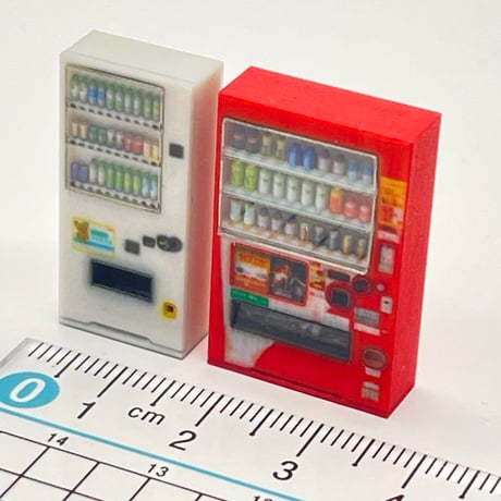 1/64 自販機2個　立体自販機　ミニチュア　フィギュアに　ジオラマ　ミニカーに