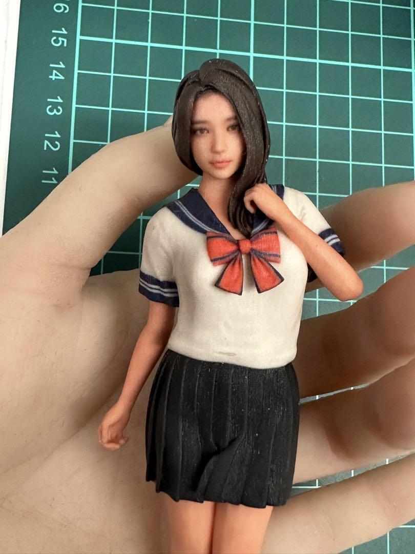 完成品 1/12 jk5 女子高生 フィギュア ミニカーに リアルフィギュア ミニチュア ３D...