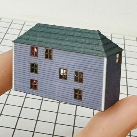 ミニチュア　ドールハウス　完成品　住宅模型　フィギュア　1/64より小