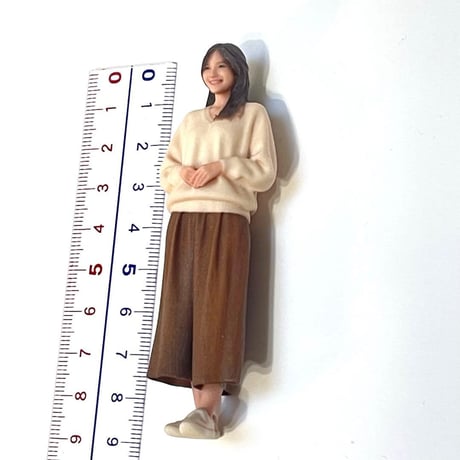 1/18 フィギュア　ミニチュアイメージお姉さん　ミニカーに　1/64より大
